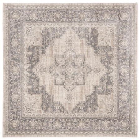 Safavieh 12 x 12 ft. Brentwood Traditional Square Area Rug Cream & Grey BNT865B-12SQ